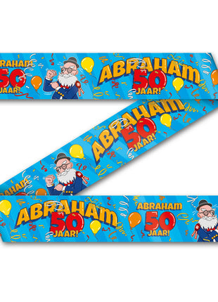 Abraham 50 years cartoon - Barrier tape - 12 meters