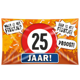 25 jaar Gevelvlag XXL - 90 x 150 cm