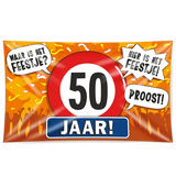 50 jaar Gevelvlag XXL - 90 x 150 cm