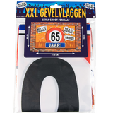65 jaar Gevelvlag XXL - 90 x 150 cm