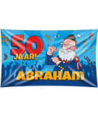 Abraham cartoon - Gevelvlag XXL - 90 x 150 cm
