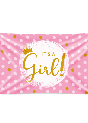 It's a girl! Facade flag XXL - 90 x 150 cm