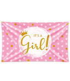 It's a girl! Facade flag XXL - 90 x 150 cm