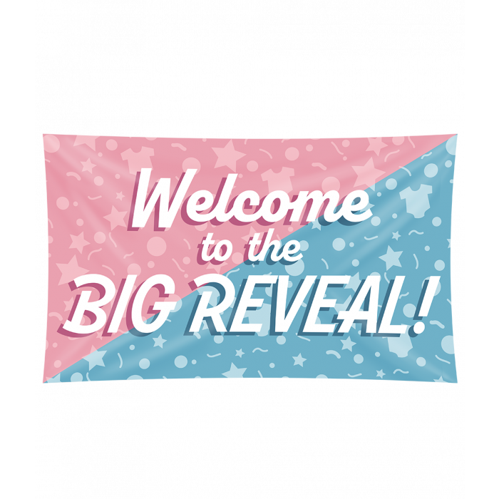 Vlag Gender Reveal - 90 x 150 cm