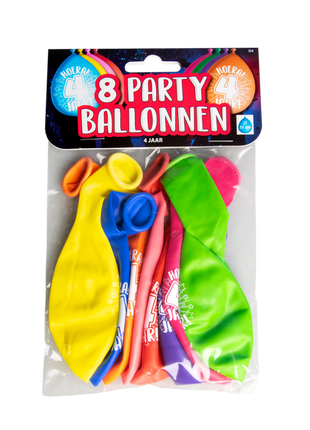 4 Jahre Luftballons – 8 Stück – 30 cm