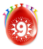 9 jaar Ballonnen - 8 stuks - 30 cm