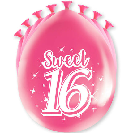 Sweet 16 Ballonnen - 8 stuks - 30 cm