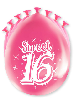 Sweet 16 Balloons - 8 pieces - 30 cm