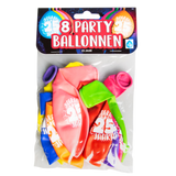 25 jaar Ballonnen - 8 stuks - 30 cm