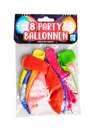 Hier sind die Partyballons – 8 Stück – 30 cm