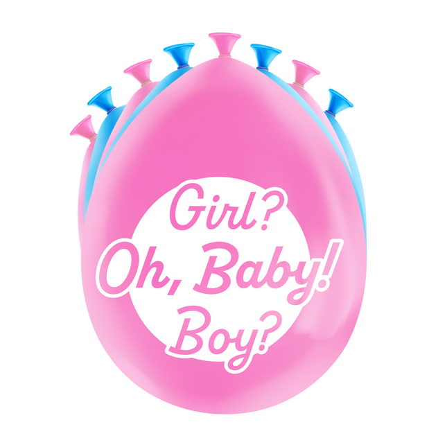 Ballonnen - 8 stuks - 30 cm - Gender reveal