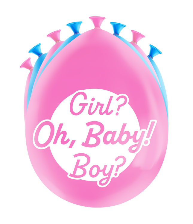 Ballonnen - 8 stuks - 30 cm - Gender reveal