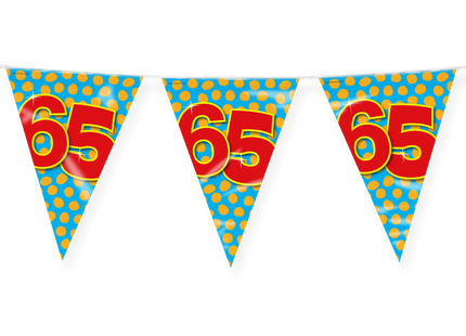 65 jaar Vlaggenlijn - 10 meter - Happy
