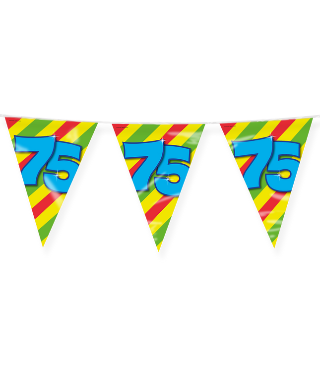 75 jaar Vlaggenlijn - 10 meter - Happy