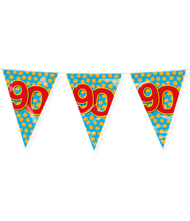 90 jaar Vlaggenlijn - 10 meter - Happy