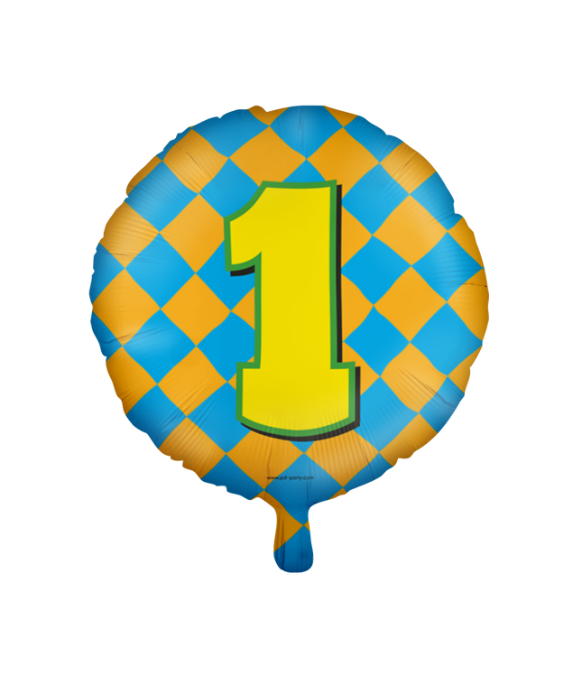 1 jaar Folieballon - Happy