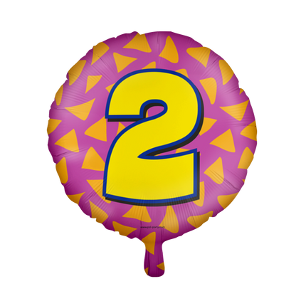 2 jaar Folieballon - Happy