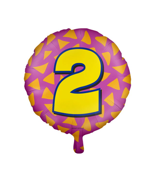 2 jaar Folieballon - Happy