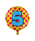 5 jaar Folieballon - Happy