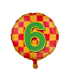 6 jaar Folieballon - Happy