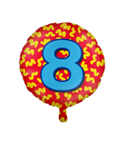 8 jaar Folieballon - Happy