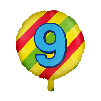 9 jaar Folieballon - Happy