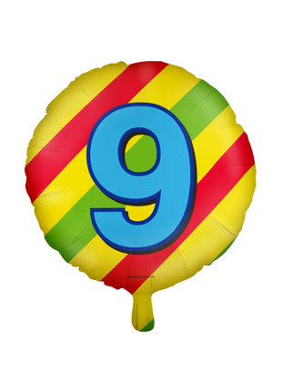 9 jaar Folieballon - Happy