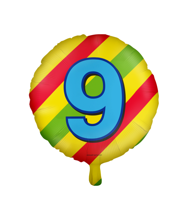 9 jaar Folieballon - Happy