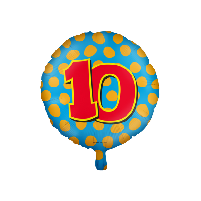 10 jaar Folieballon - Happy