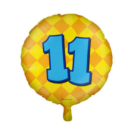 11 jaar Folieballon - Happy