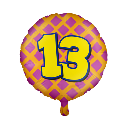 13 jaar Folieballon - Happy