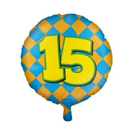 15 jaar Folieballon - Happy