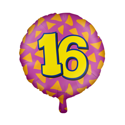 16 jaar Folieballon - Happy