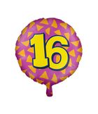16 jaar Folieballon - Happy