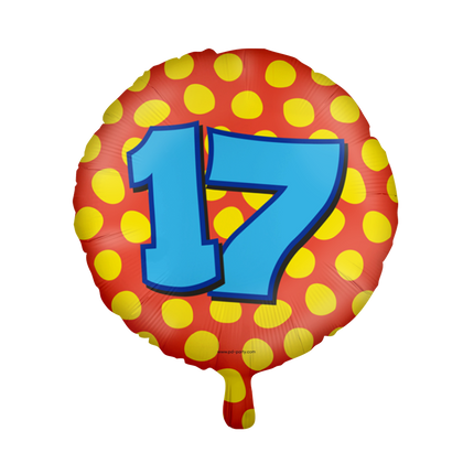 17 years Foil Balloon - Happy