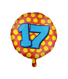 17 jaar Folieballon - Happy