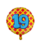 19 jaar Folieballon - Happy