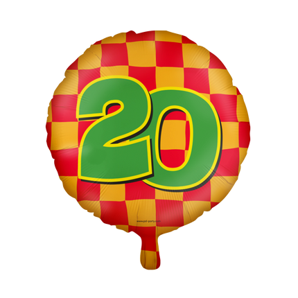 20 jaar Folieballon - Happy