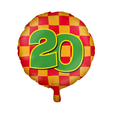 20 Jahre Folienballon - Glücklich