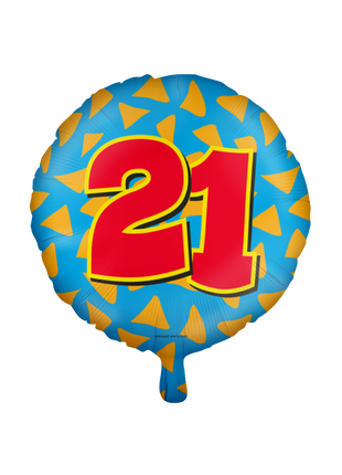 21 Jahre Folienballon - Glücklich