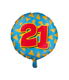 21 jaar Folieballon - Happy