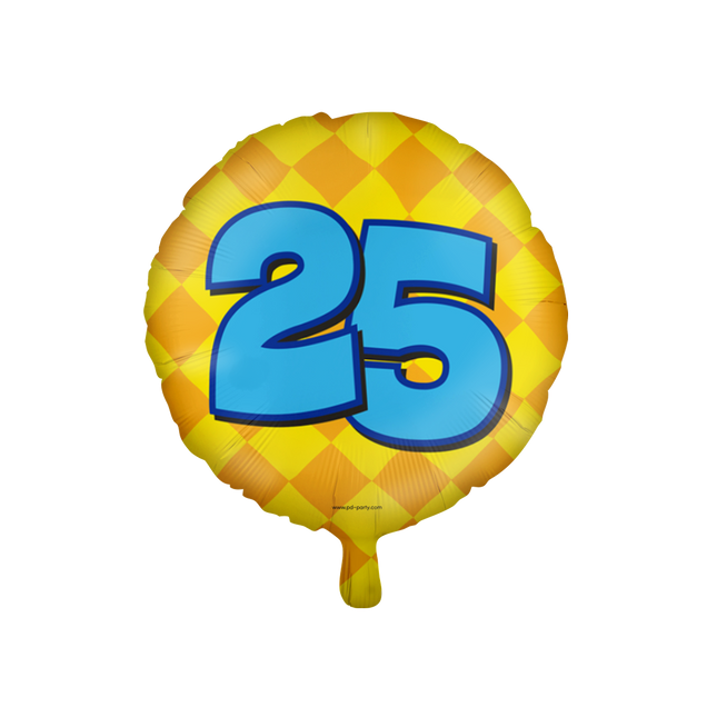 25 jaar Folieballon - Happy
