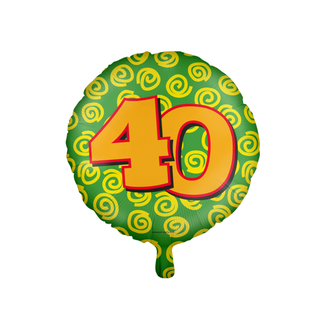 40 jaar Folieballon - Happy