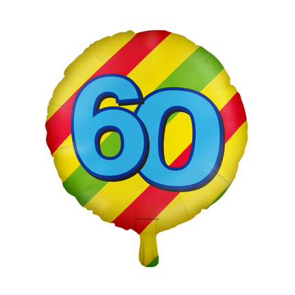 60 jaar Folieballon - Happy