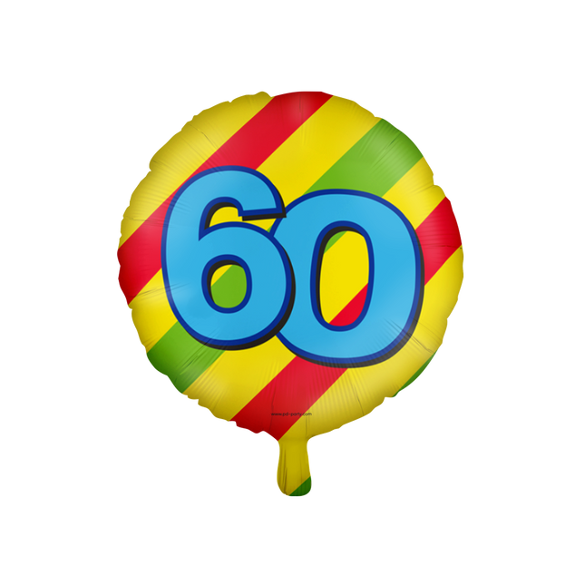 60 jaar Folieballon - Happy