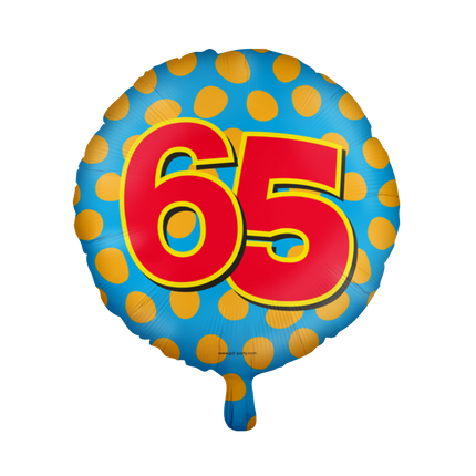 65 jaar Folieballon - Happy