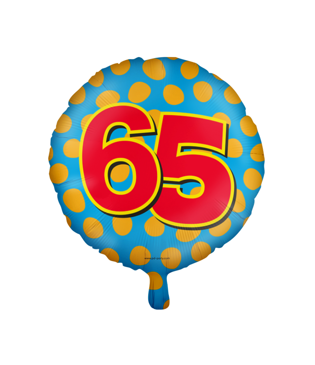 65 jaar Folieballon - Happy