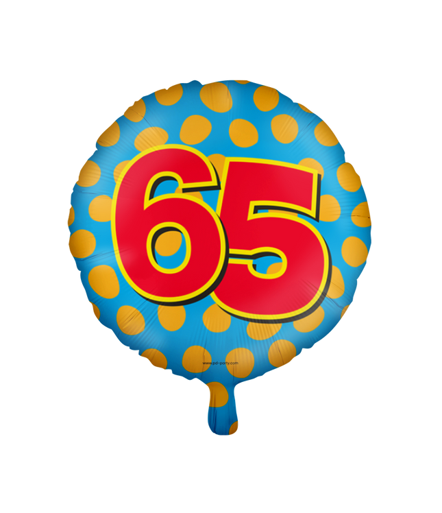 65 jaar Folieballon - Happy