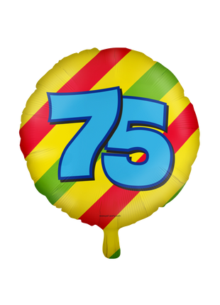 75 years of Foil Balloon - Happy