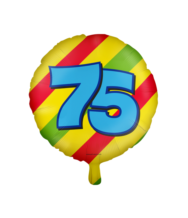 75 jaar Folieballon - Happy